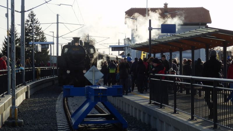 Parní lokomotiva Skaličák zahájila provoz na obnovené trati do Židlochovic